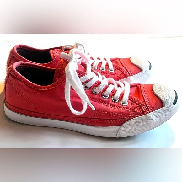 Converse Jack Purcell Canvas Low Top Coral Unisex Sneakers Women’s 6 / Men’s 4 - Picture 2 of 12